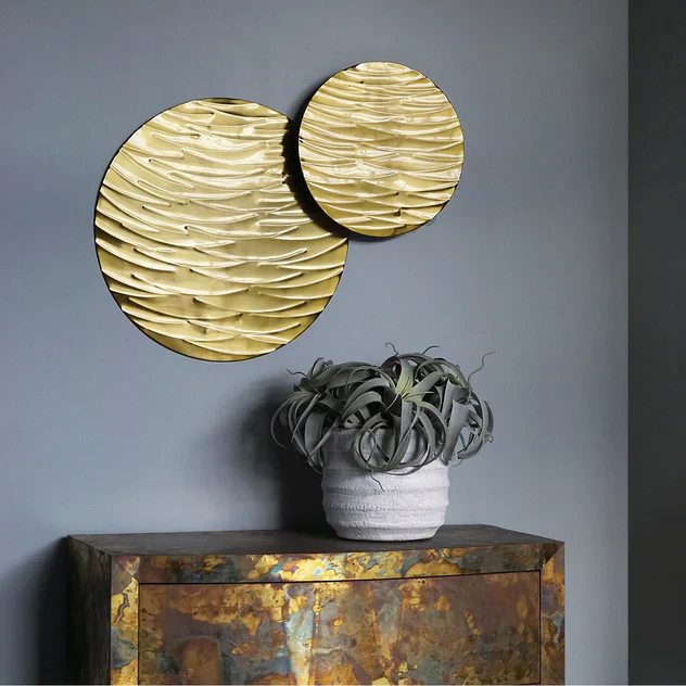 Ripple 14"D Wall Art By Gold Leaf Design Group