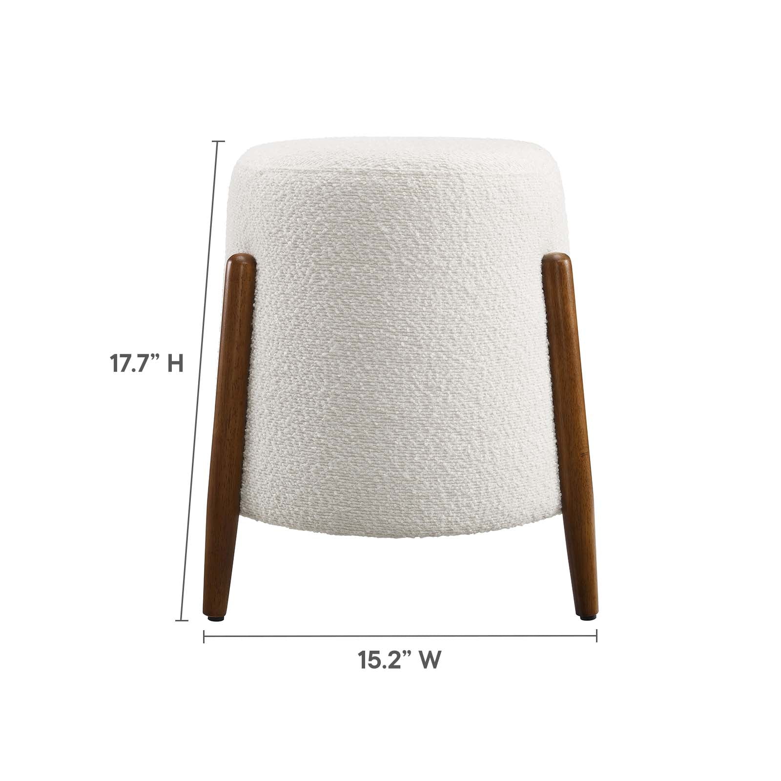 Riven Upholstered Boucle Fabric Ottoman By Modway - EEI-6686 - Image 8