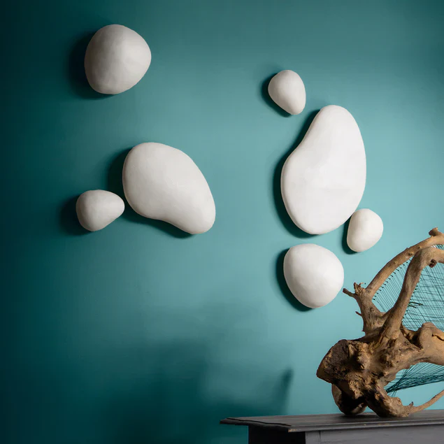 River Stone 15.5"L Wall Art By Gold Leaf Design Group - Image 4
