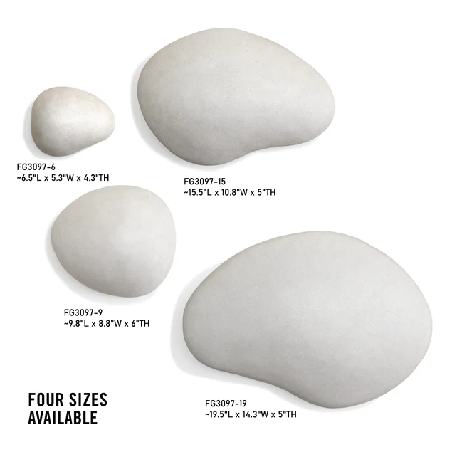 River Stone 15.5"L Wall Art By Gold Leaf Design Group - Image 5