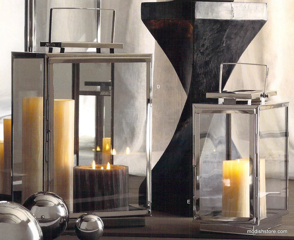 Roost Modern Nickel Mirror Lantern