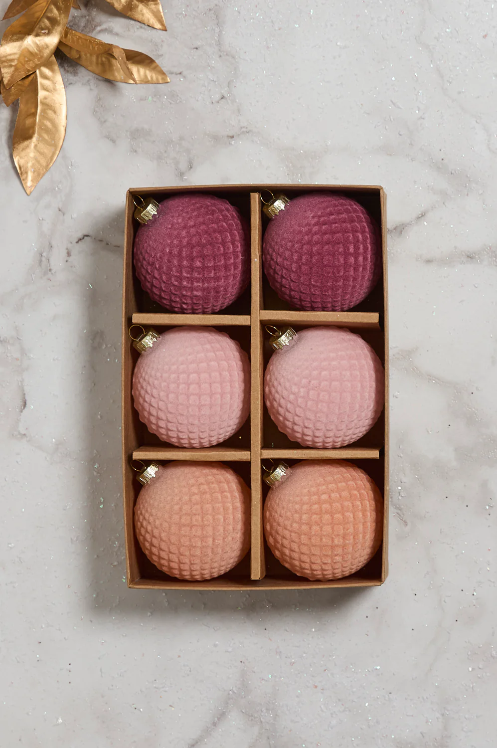 Rosy Velvet Ornament - Set of 12 By Accent Decor - Image 5