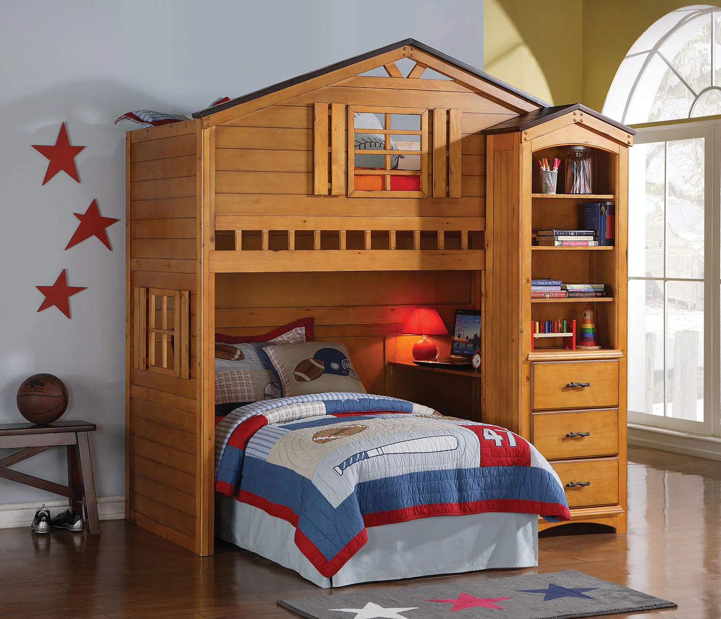 Rustic Oak Bookcase Cabinet By Homeroots