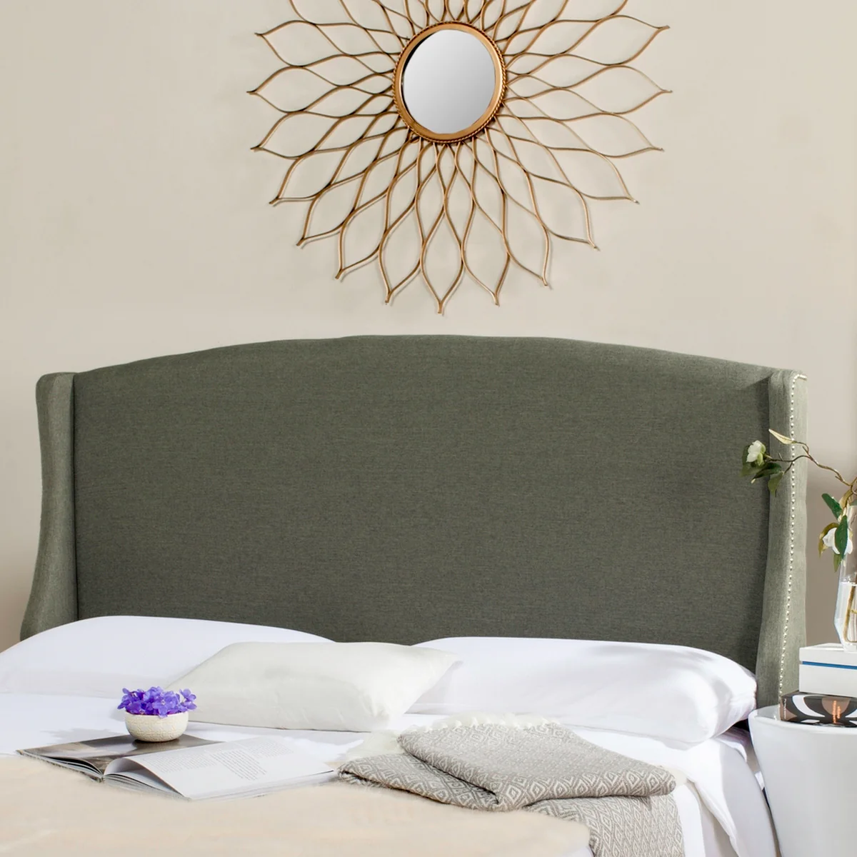 Safavieh Austin Headboard Queen Size - Grey - Image 4