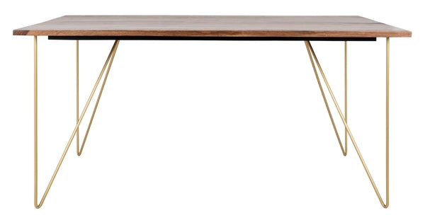 Safavieh Captain Wood Dining Table - Walnut - Image 2