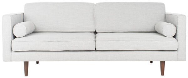 Safavieh Hurley Mid-Century Upholstered Fabric Sofa - Light Gray - Image 2