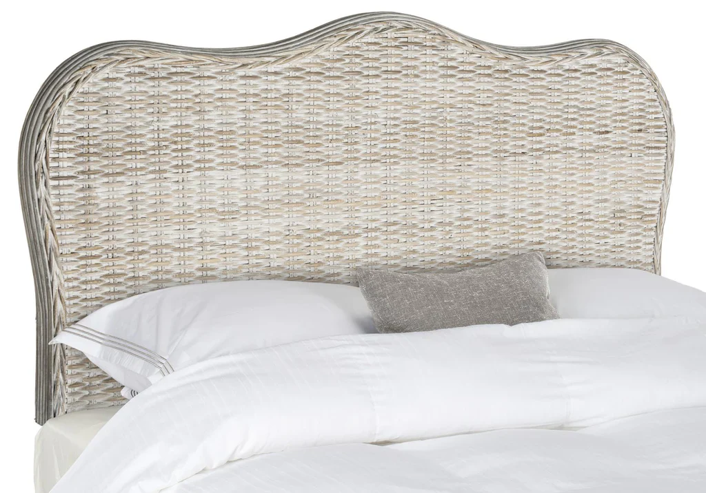 Safavieh Imelda Headboard King Size - White Washed - Image 2