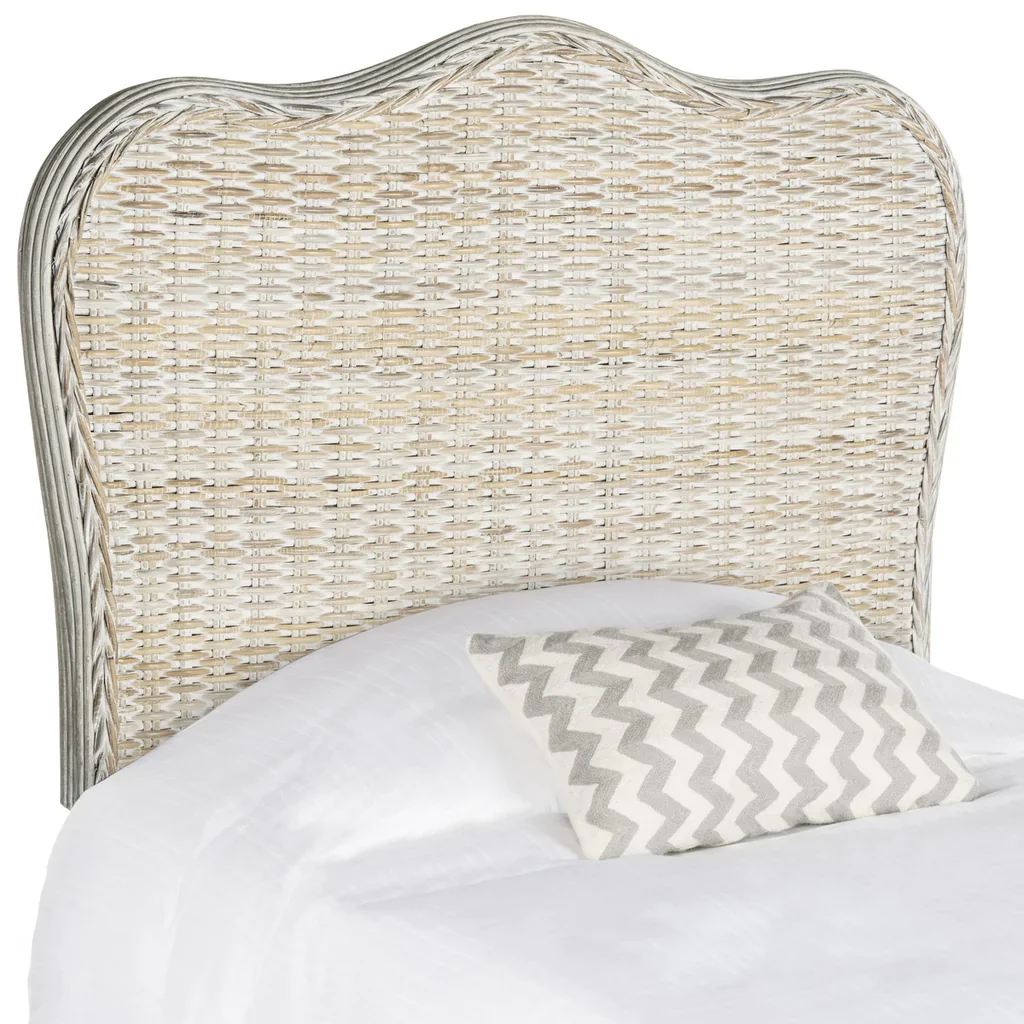 Safavieh Imelda Headboard Twin Size - White Washed - Image 2