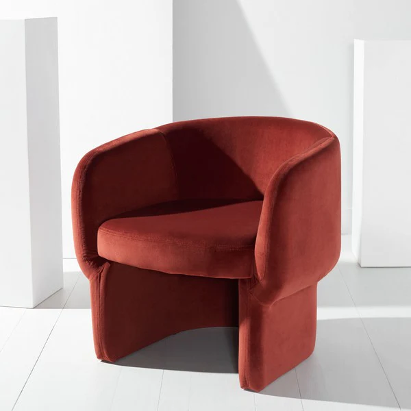 Safavieh Kellyanne Modern Dining Chair - Rust