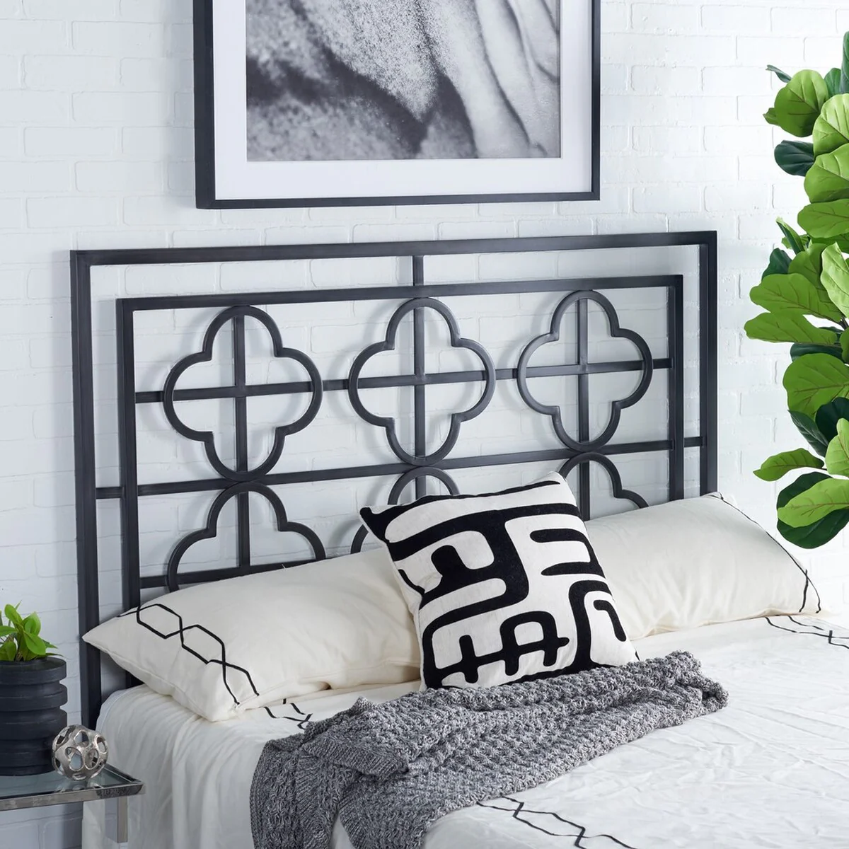 Safavieh Lucinda Headboard Queen Size - Antique Iron