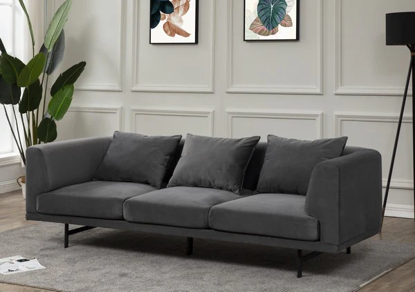 Safavieh Marcy Velvet Sofa - Gray