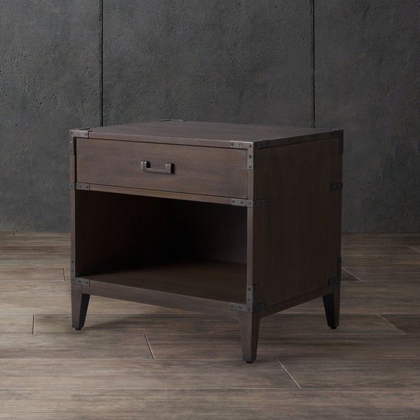 Safavieh Nisha 1 Drawer Wood Nightstand - Light Brown