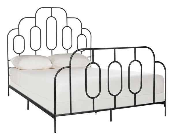 Safavieh Paloma Metal Retro Bed Queen Size - Black - Image 3