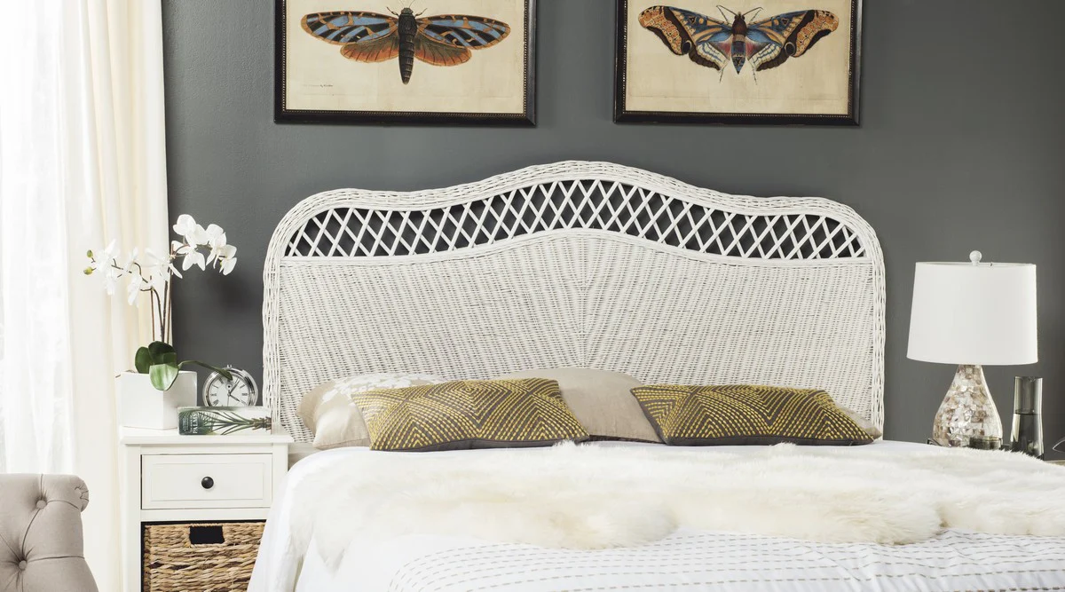 Safavieh Sephina Headboard Queen Size - White