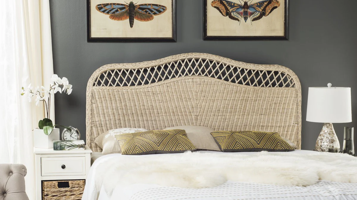 Safavieh Sephina Headboard Queen Size - White Washed