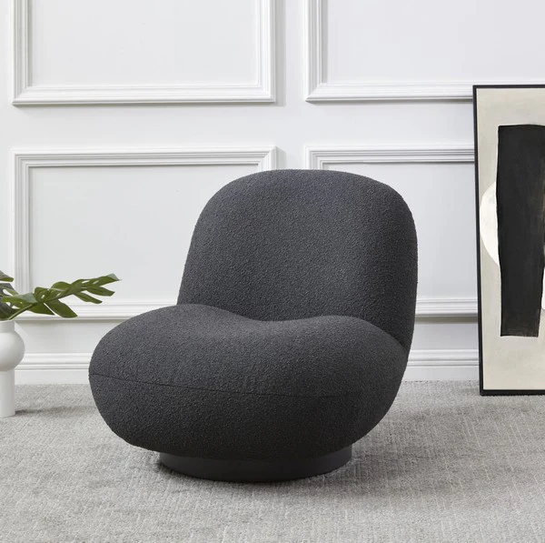 Safavieh Stevie Boucle Accent Chair - Black