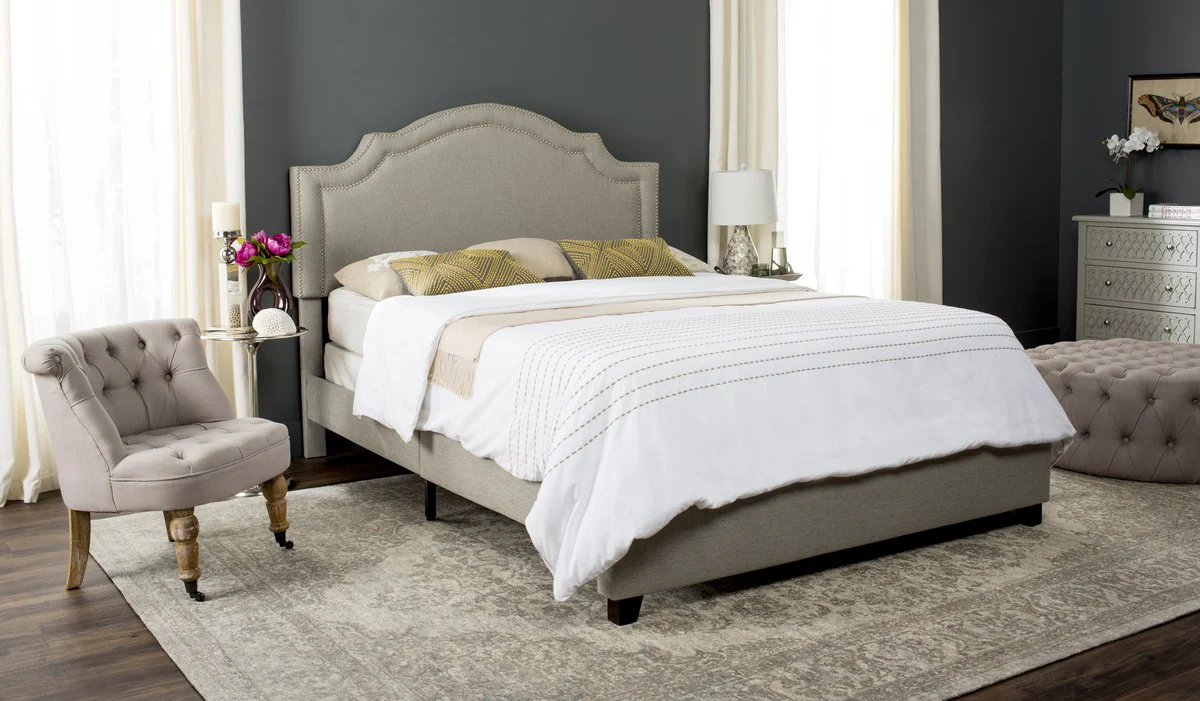 Safavieh Theron Bed Full Size - Light Grey