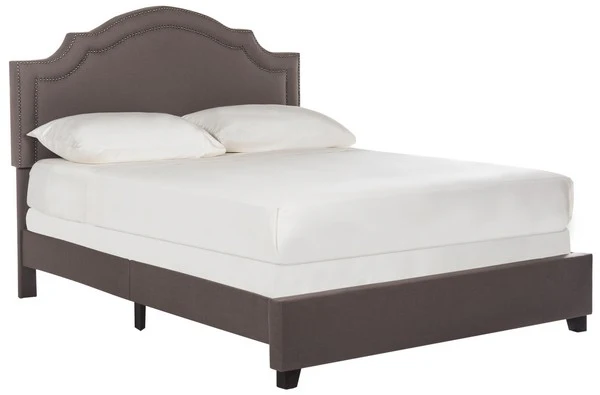 Safavieh Theron Bed Queen Size - Dark Taupe