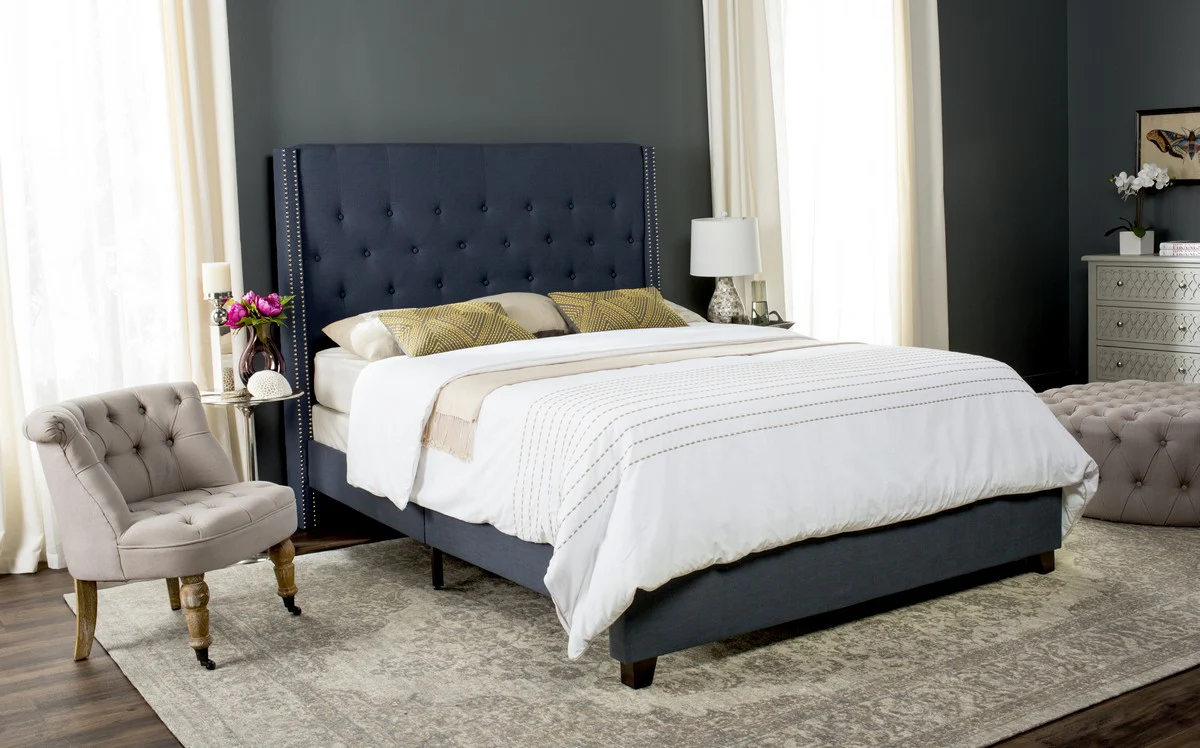 Safavieh Winslet Bed Full Size - Navy