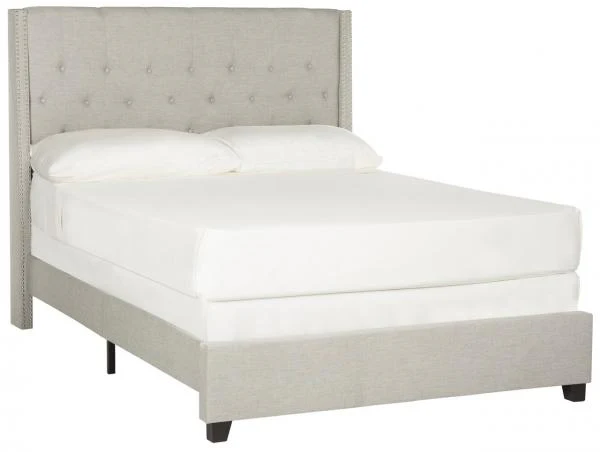 Safavieh Winslet Bed Queen Size - Light Grey - Image 2