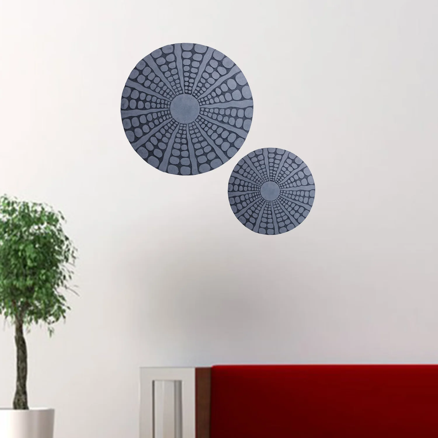 Sandstone, Round, Stardust Pebble Finish - Wall Decor By Homeroots