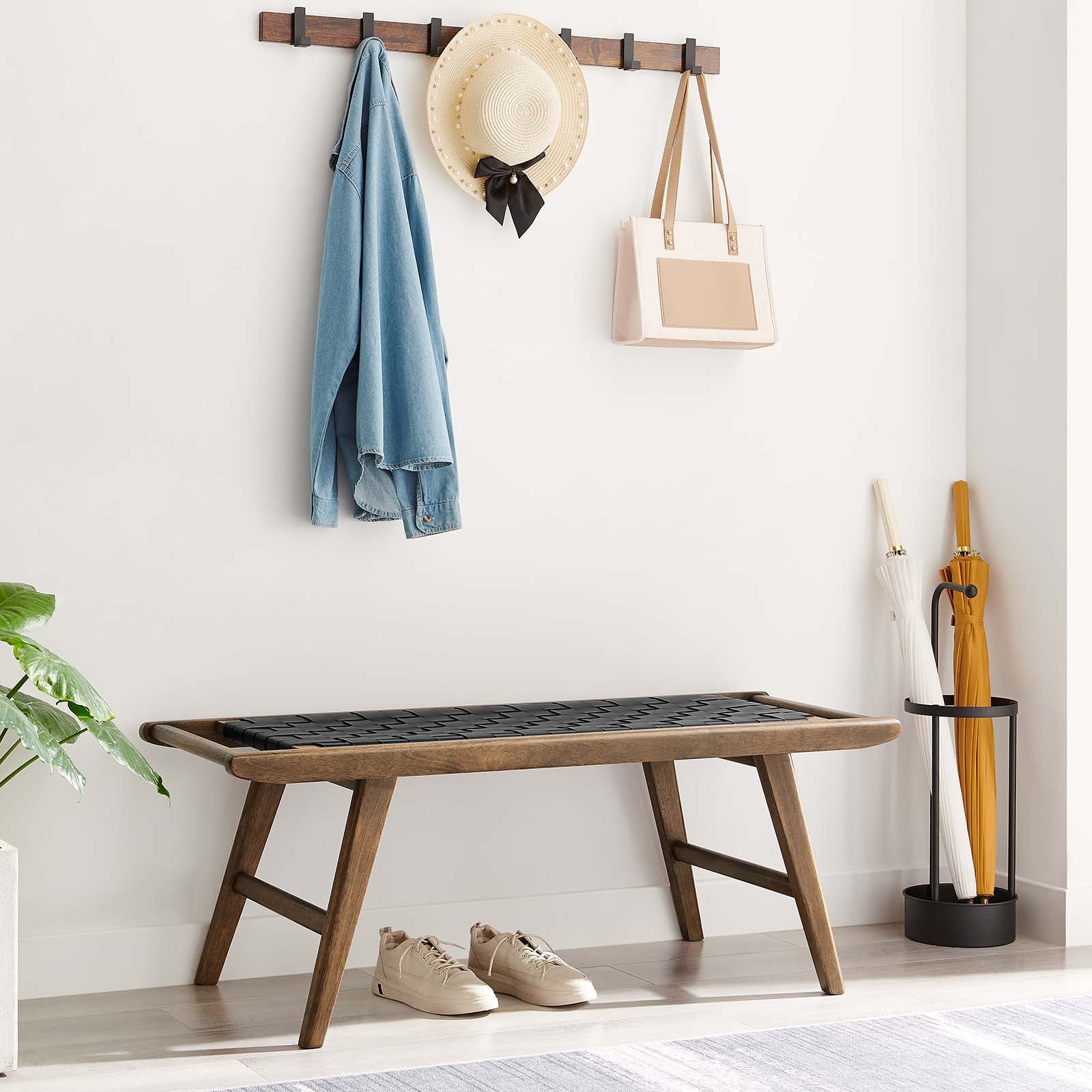 Saoirse 47" Faux Leather Wood Bench By Modway - EEI-6551 - Image 16