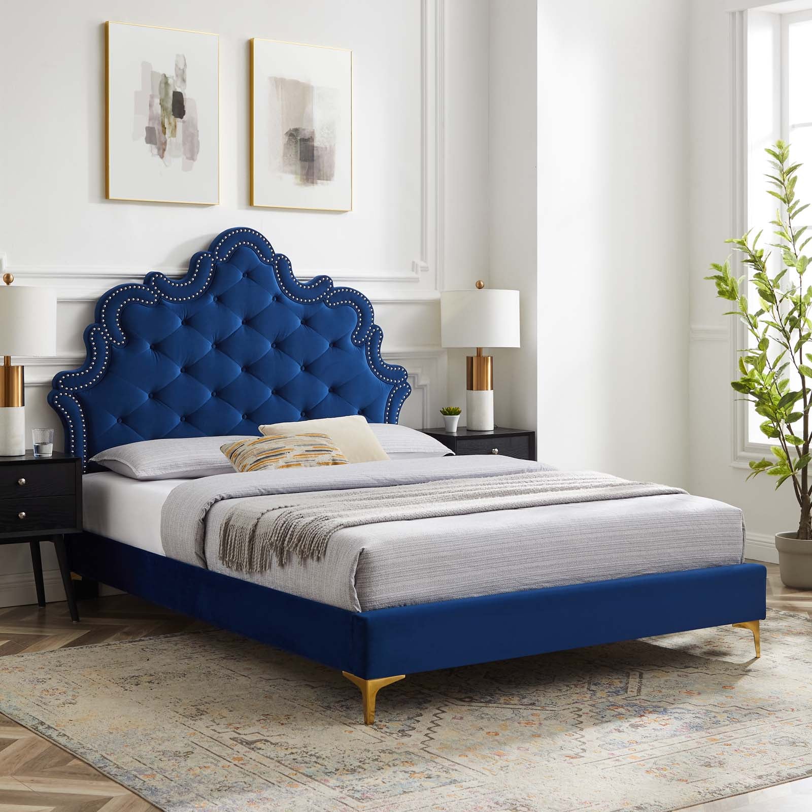 Sasha Button-Tufted Performance Velvet Full Bed By Modway - MOD-6802 - Image 15
