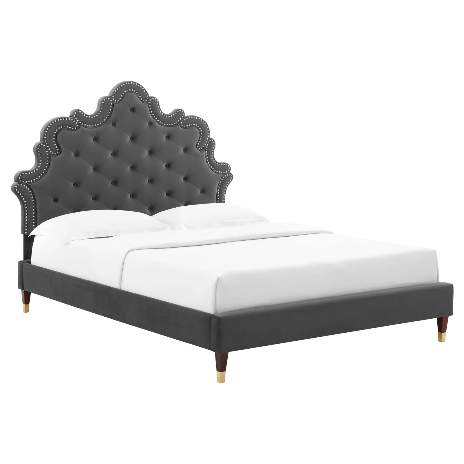 Sasha Button-Tufted Performance Velvet Full Bed By Modway - MOD-6807