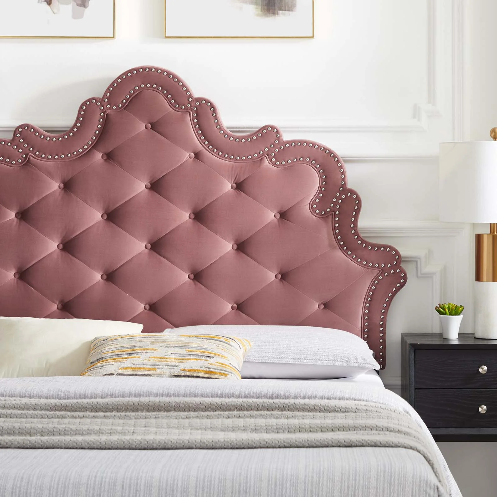 Sasha Button-Tufted Performance Velvet King Bed By Modway - MOD-6832 - Image 14