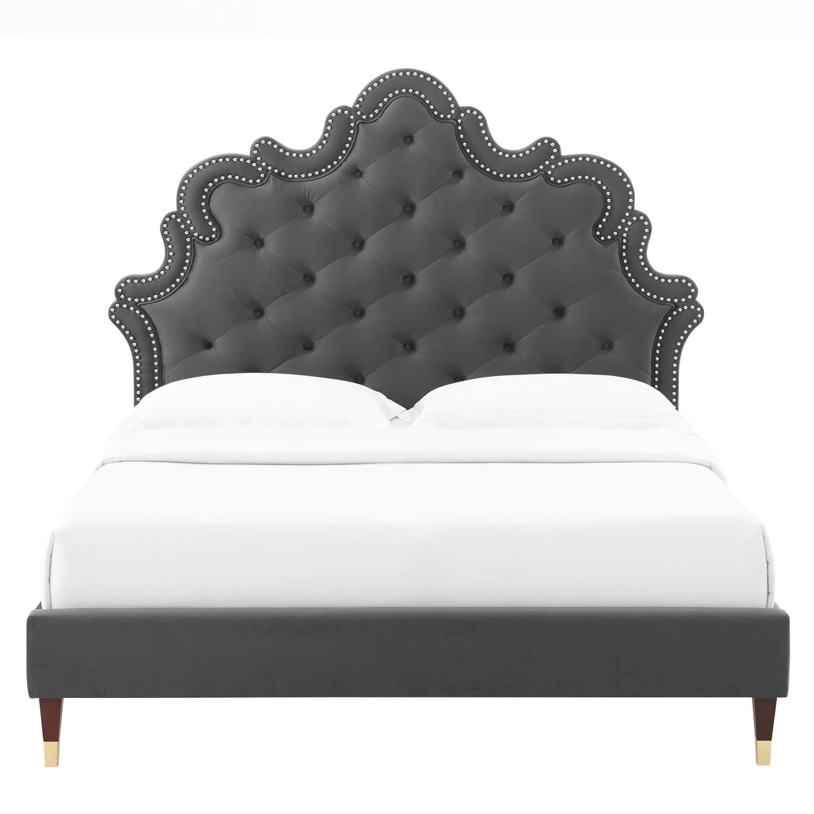 Sasha Button-Tufted Performance Velvet King Bed By Modway - MOD-6837 - Image 7