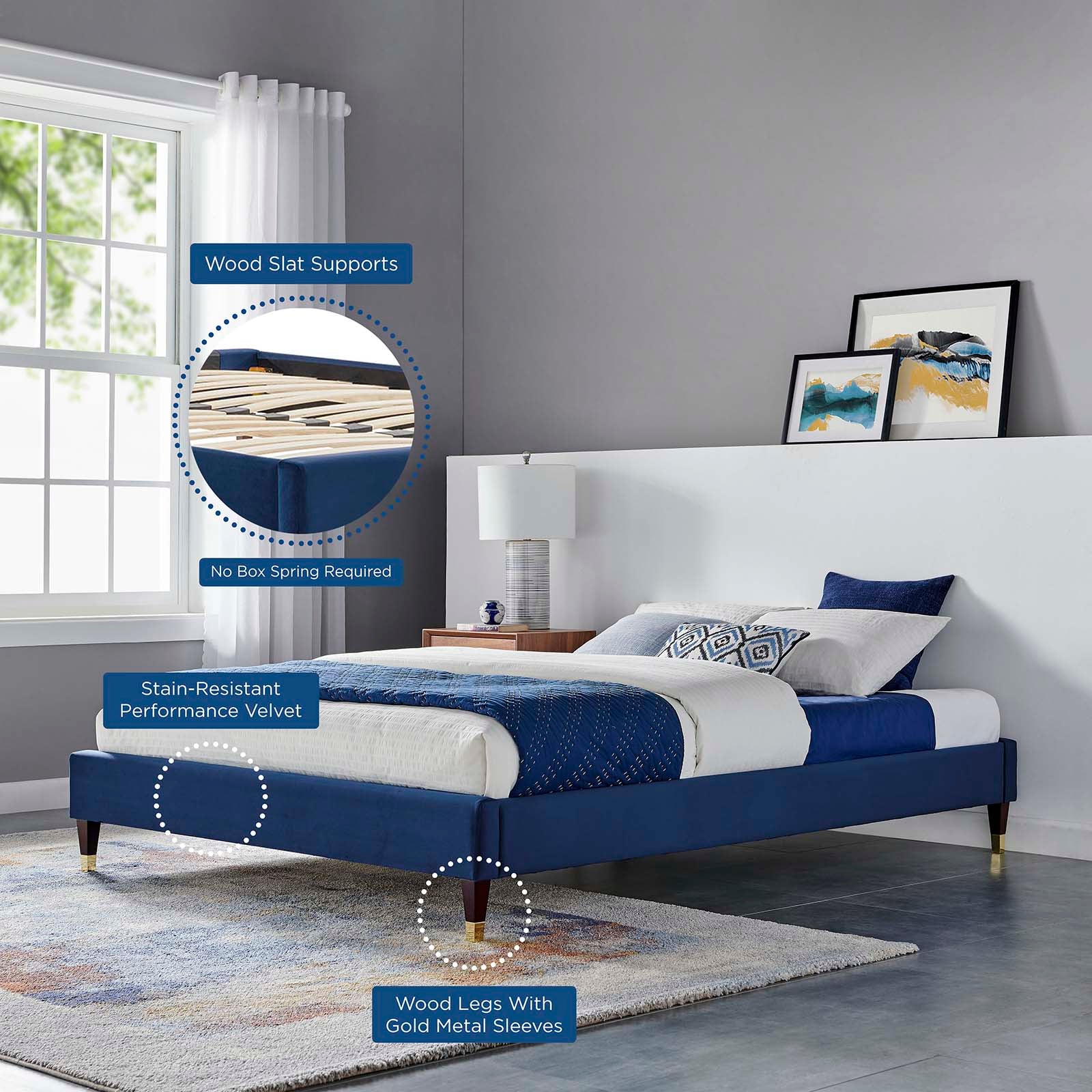 Sasha Button-Tufted Performance Velvet Twin Bed By Modway - MOD-6792 - Image 25