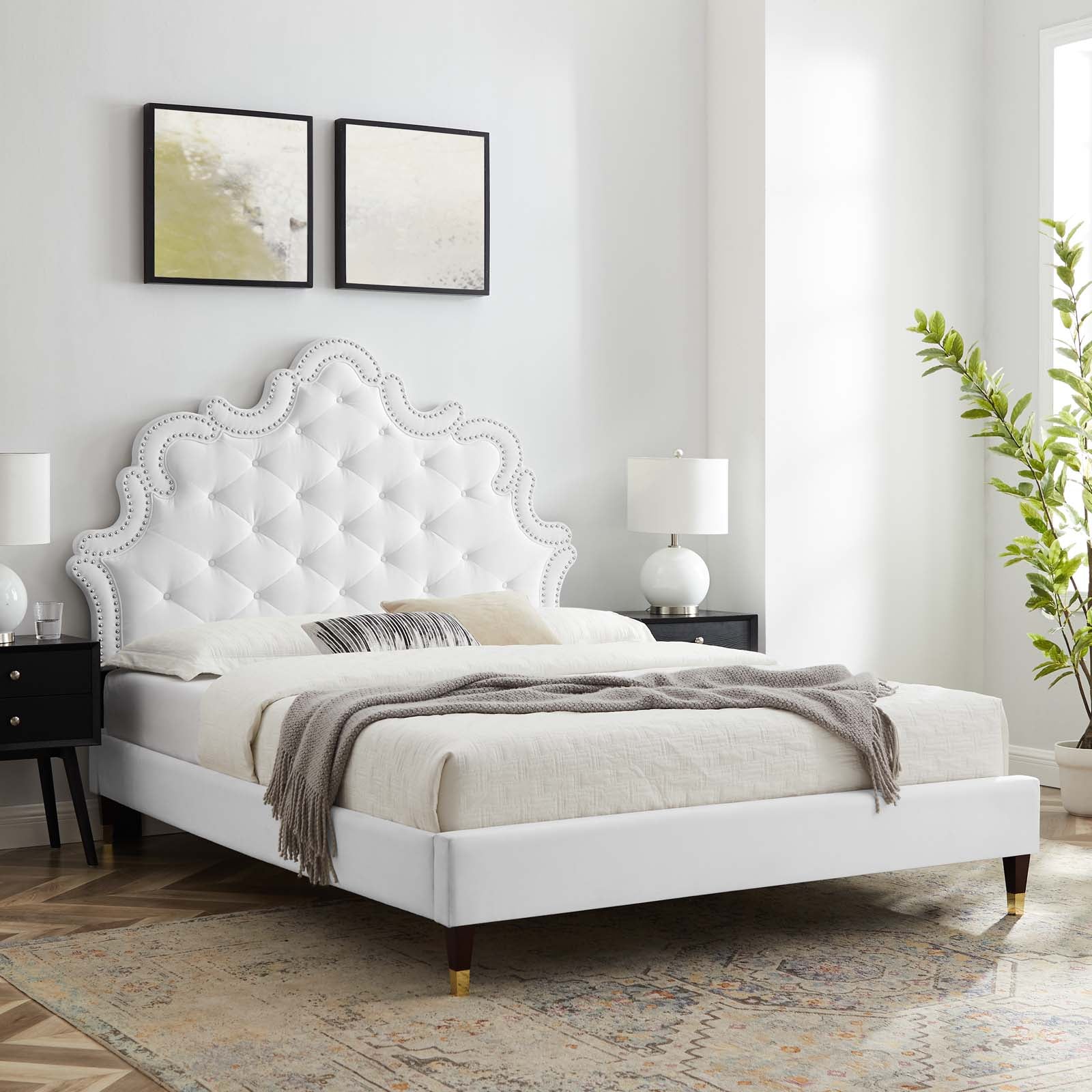 Sasha Button-Tufted Performance Velvet Twin Bed By Modway - MOD-6792 - Image 37