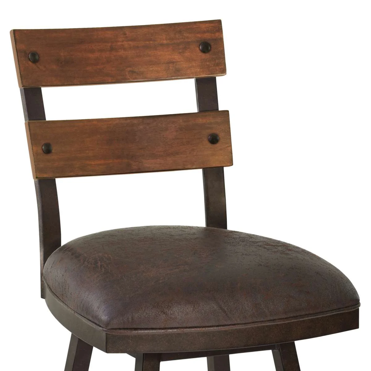 Saugus 26" Counter Height Metal Swivel Barstool By Armen Living - Image 4