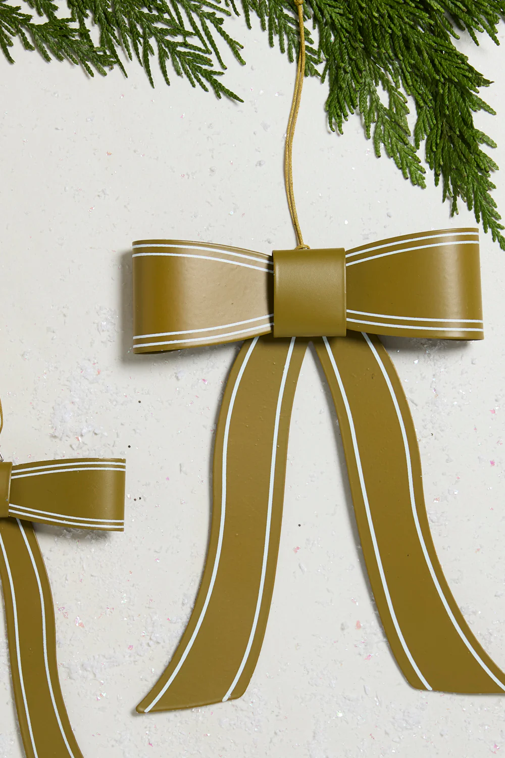 Selah Bow Ornament Set of 8 By Accent Decor