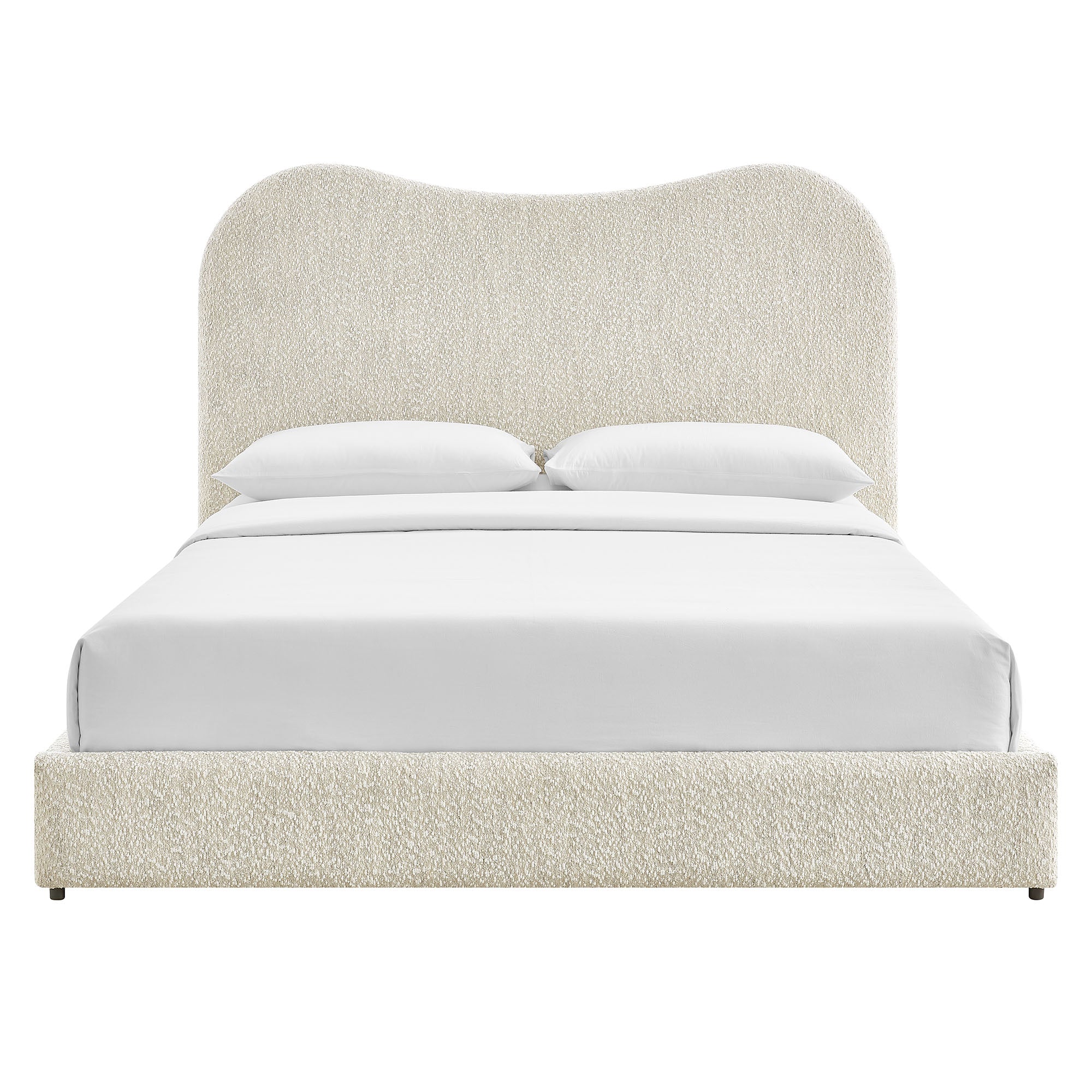 Seluna Boucle Queen Platform Bed by Modway - Image 4