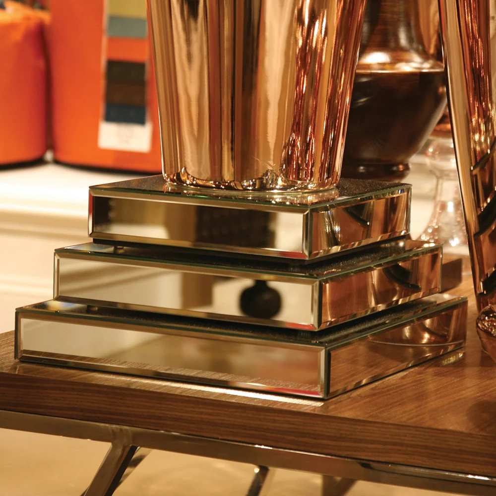 Set of Three Mirrored Rectangular Display Platforms By Homeroots