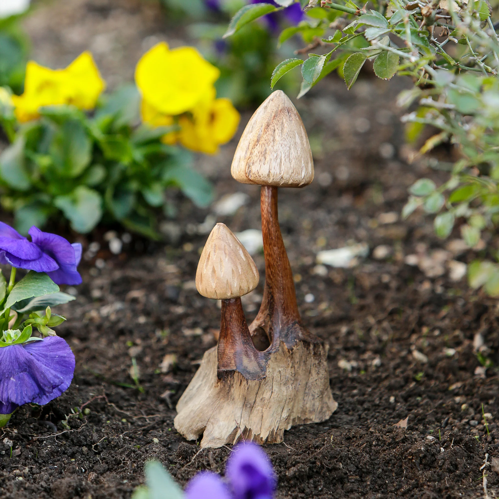 Shaggy Mushroom Set of 4 By Garden Age Supply - Image 2