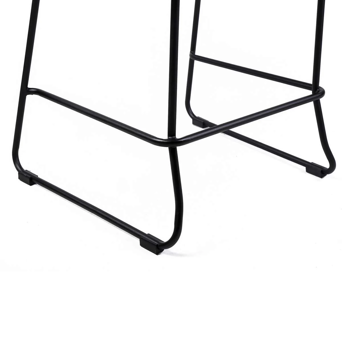 Shasta 30" Outdoor Metal and Black Rope Stackable Barstool By Armen Living - Image 8
