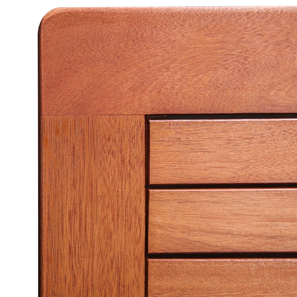 Sienna Brown Folding Serving Table By Homeroots - Image 3