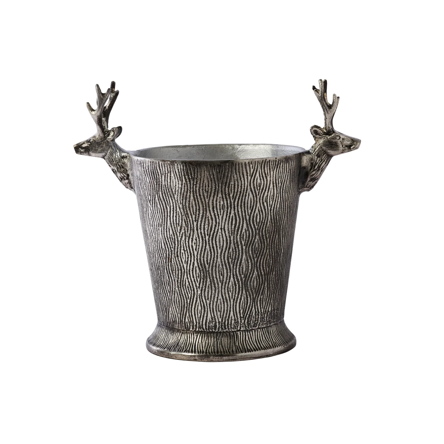 Silver Deer Bucket By Accent Decor - Image 2