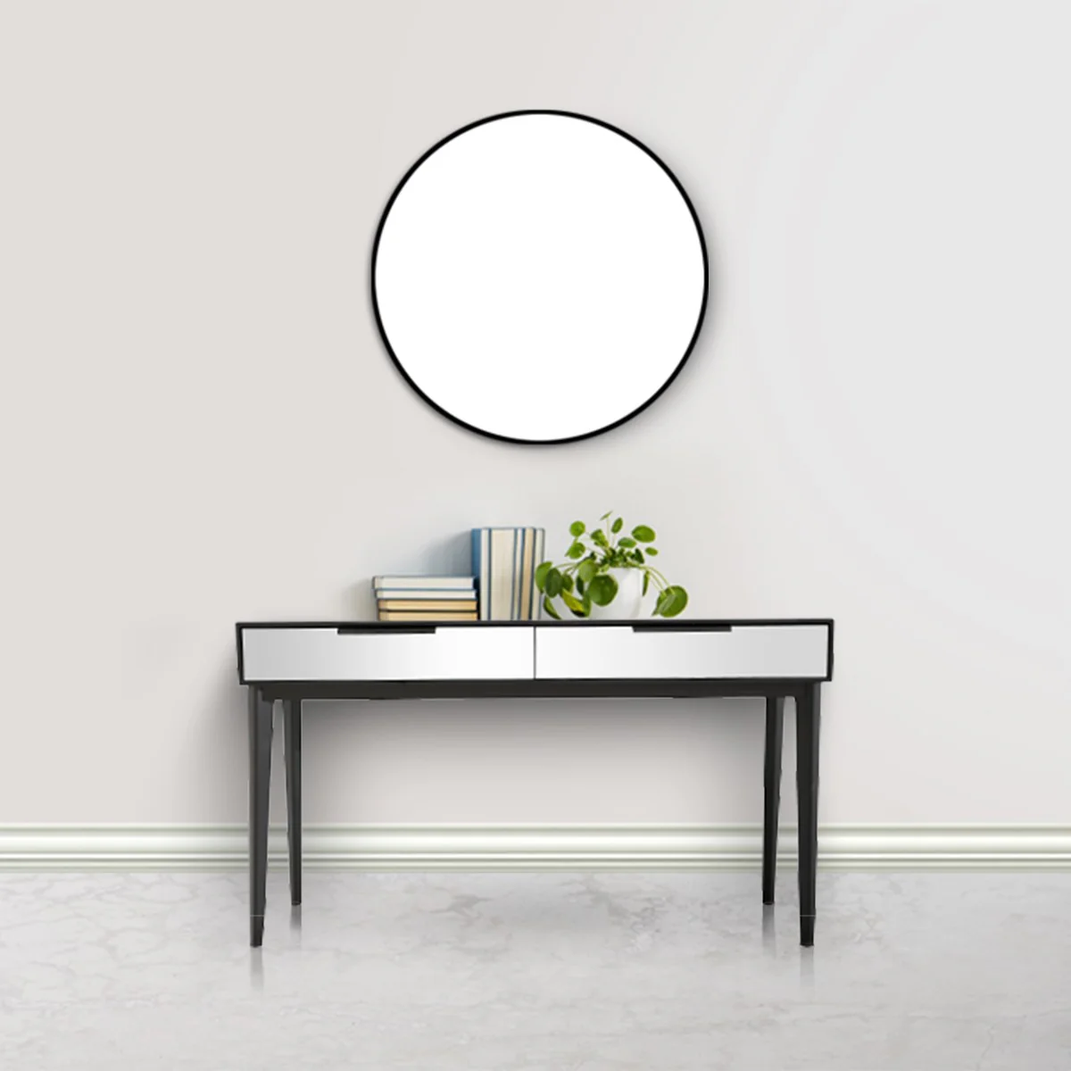 Smokey Grey Console Table By Homeroots - Image 3