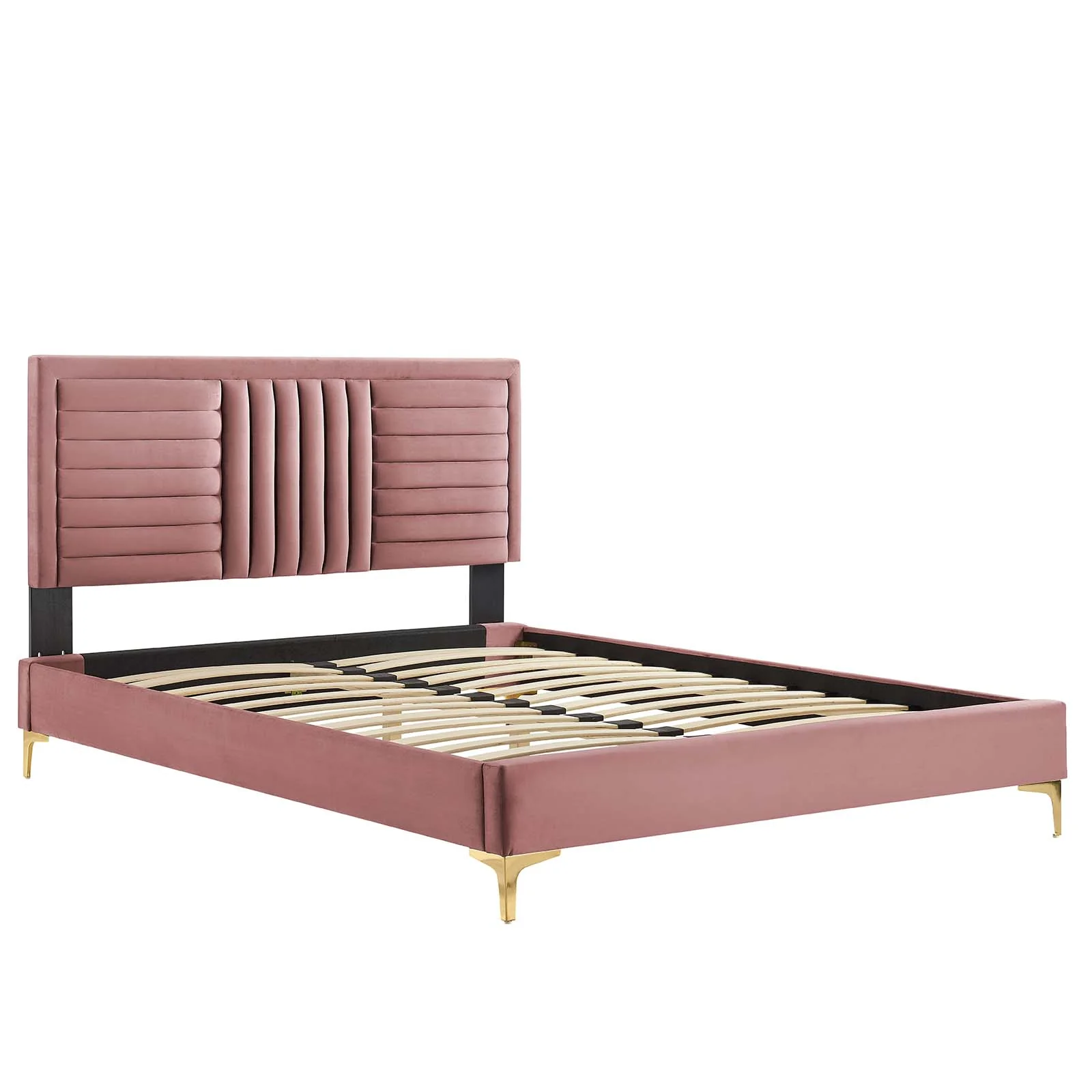 Sofia Channel Tufted Performance Velvet Full Platform Bed By Modway - MOD-7003 - Image 12