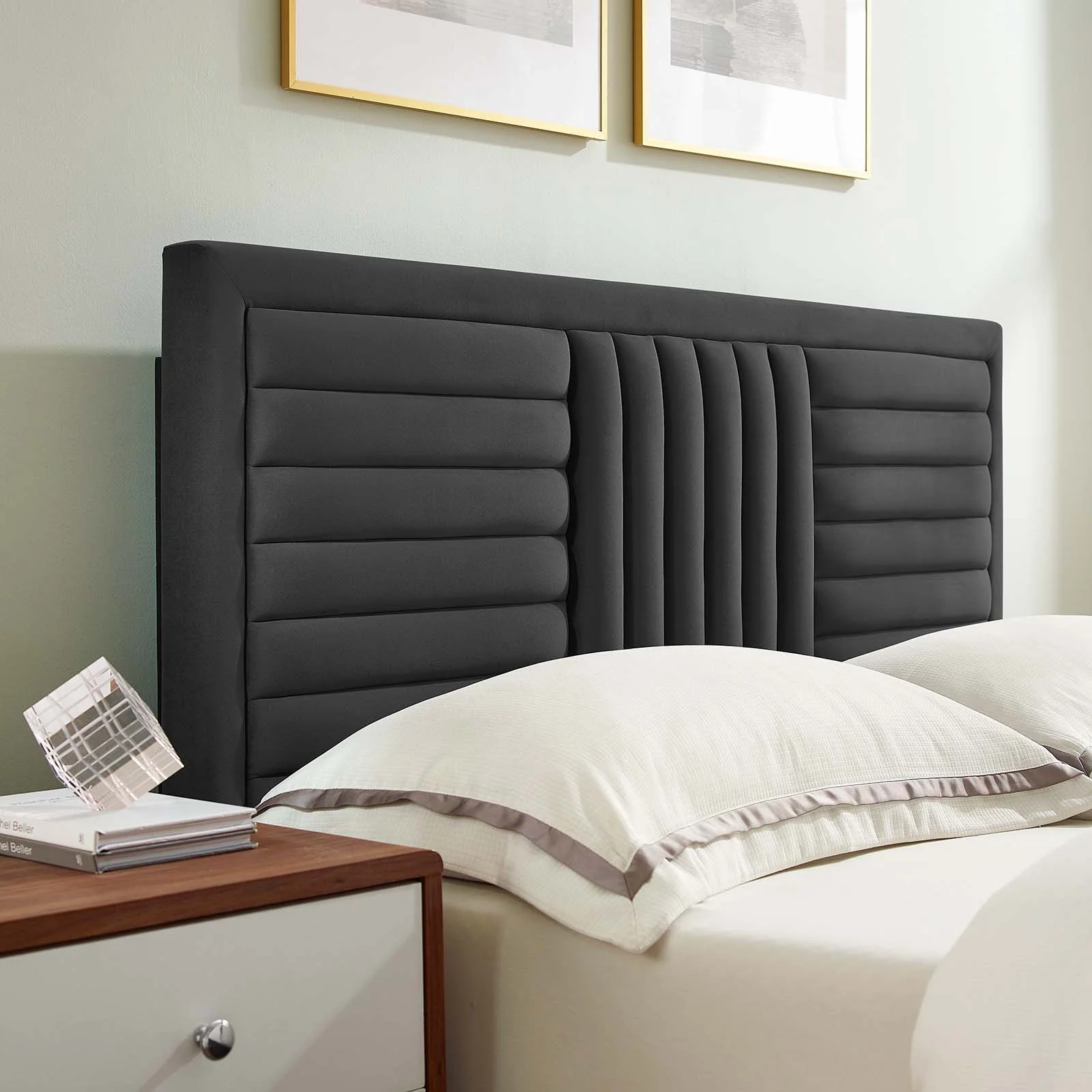 Sofia Channel Tufted Performance Velvet Full Platform Bed By Modway - MOD-7003 - Image 8
