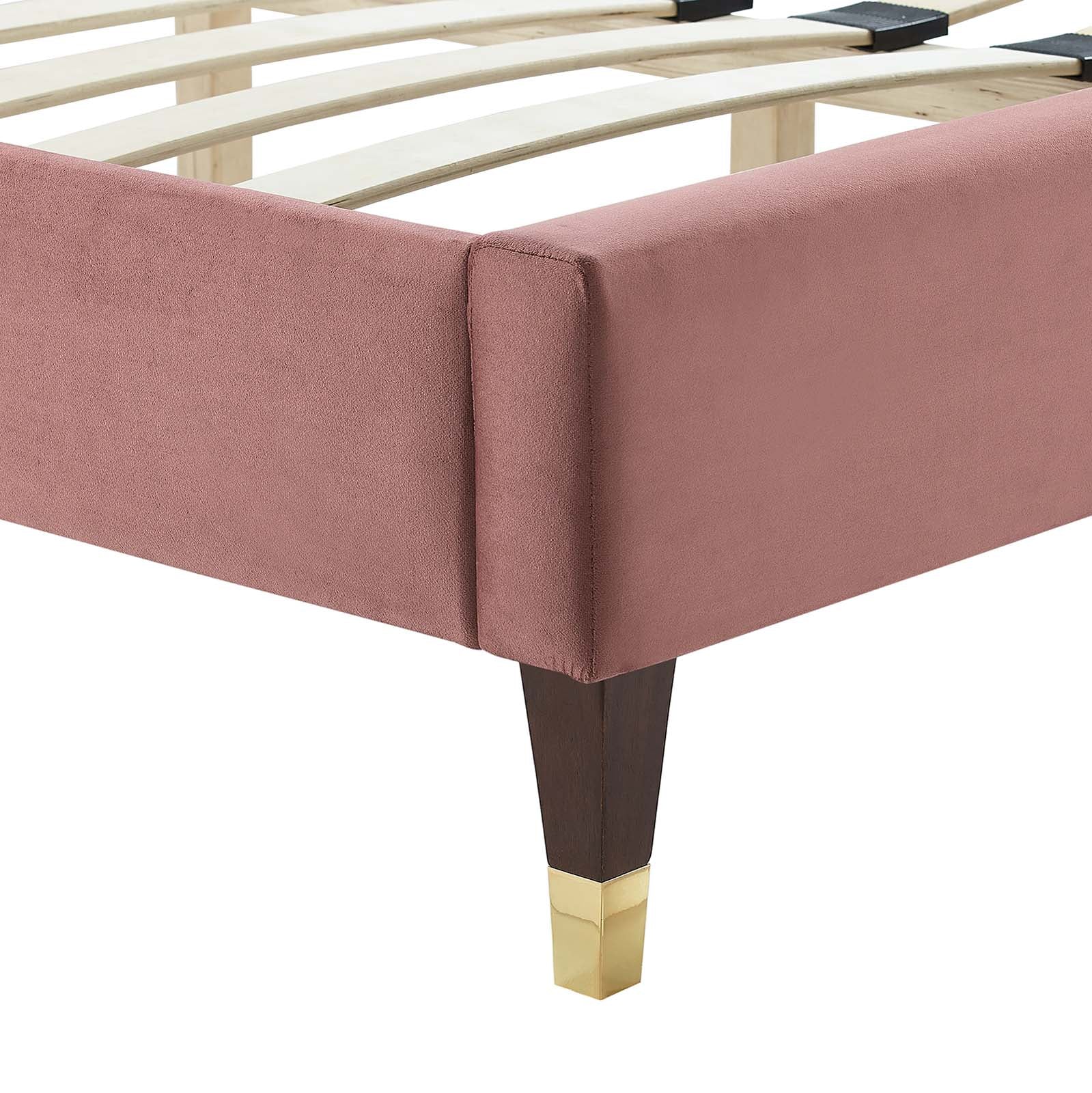 Sofia Channel Tufted Performance Velvet King Platform Bed By Modway - MOD-7007 - Image 13