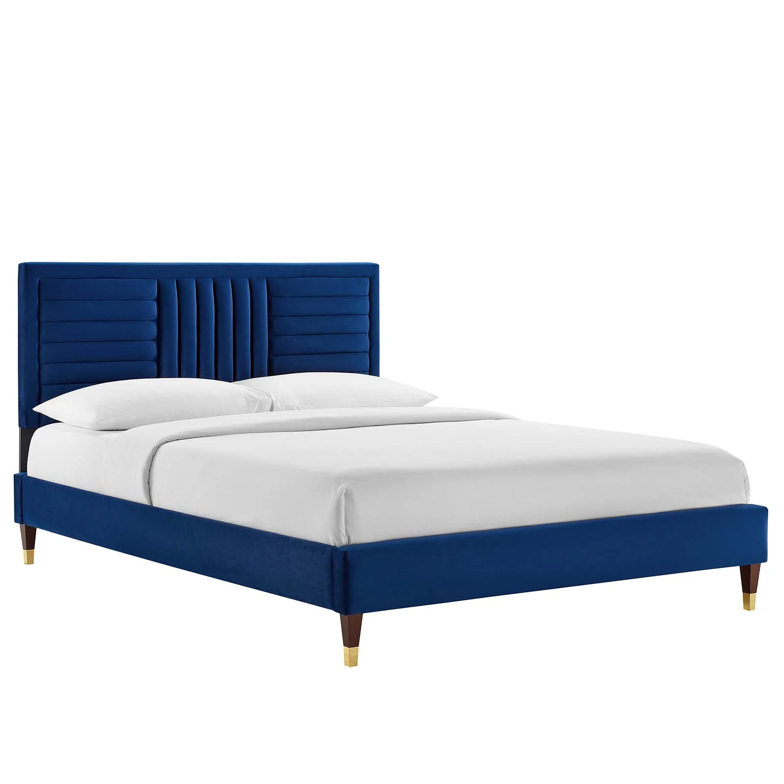 Sofia Channel Tufted Performance Velvet King Platform Bed By Modway - MOD-7007 - Image 17