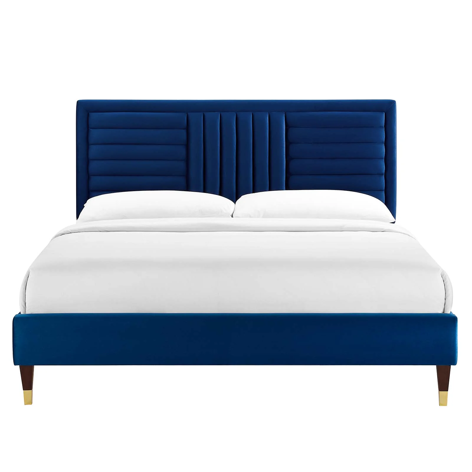 Sofia Channel Tufted Performance Velvet King Platform Bed By Modway - MOD-7007 - Image 19