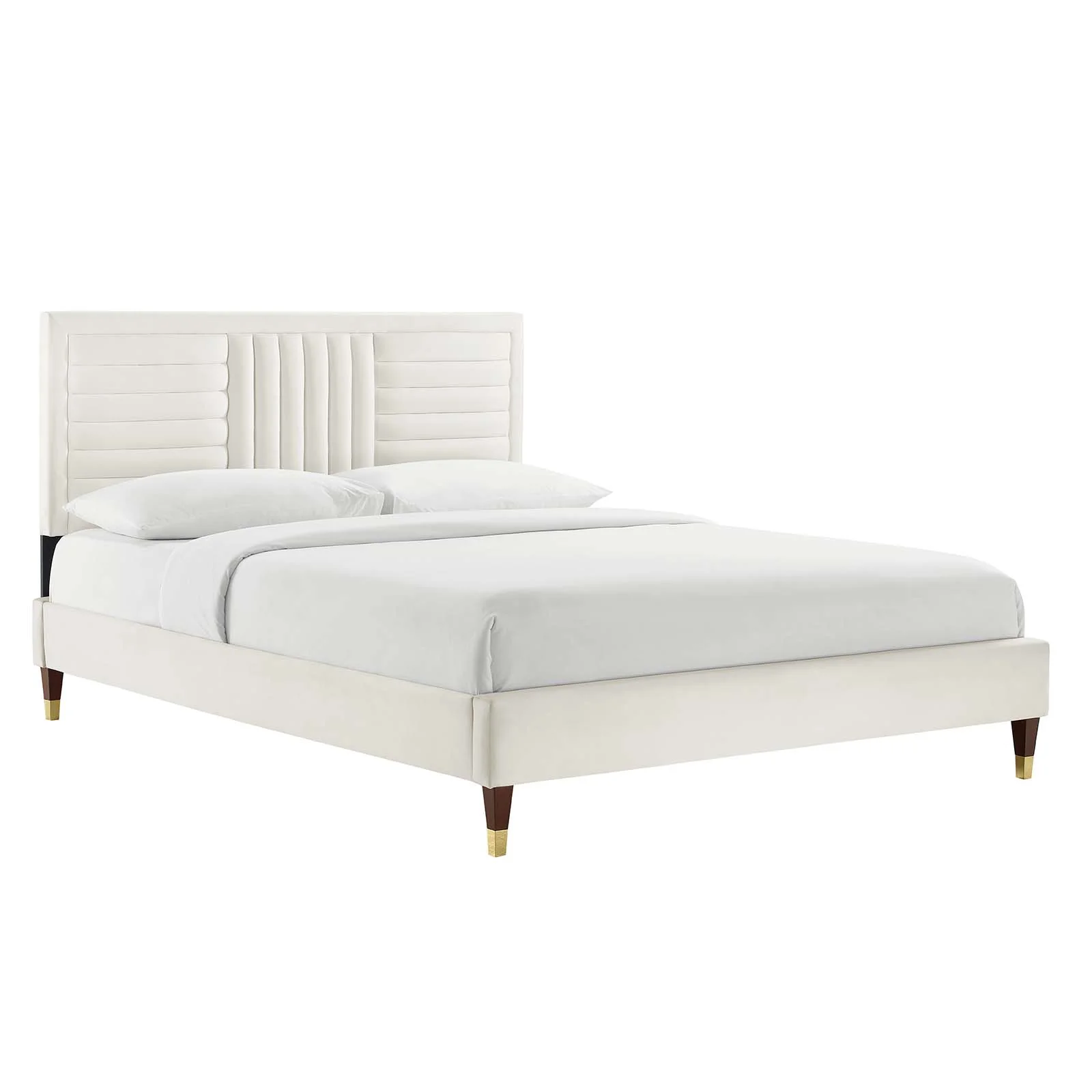Sofia Channel Tufted Performance Velvet King Platform Bed By Modway - MOD-7007 - Image 25