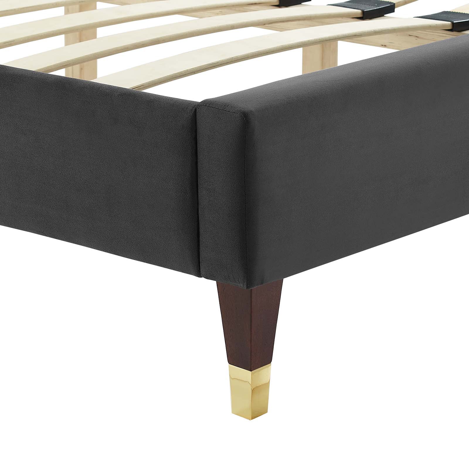 Sofia Channel Tufted Performance Velvet King Platform Bed By Modway - MOD-7007 - Image 6