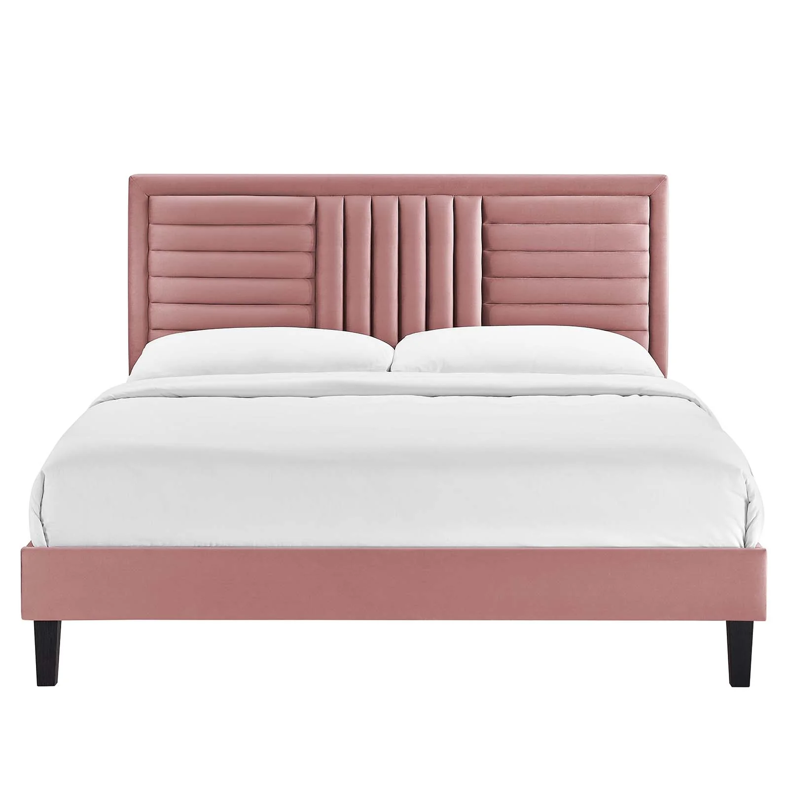 Sofia Channel Tufted Performance Velvet Queen Platform Bed By Modway - MOD-6975 - Image 10