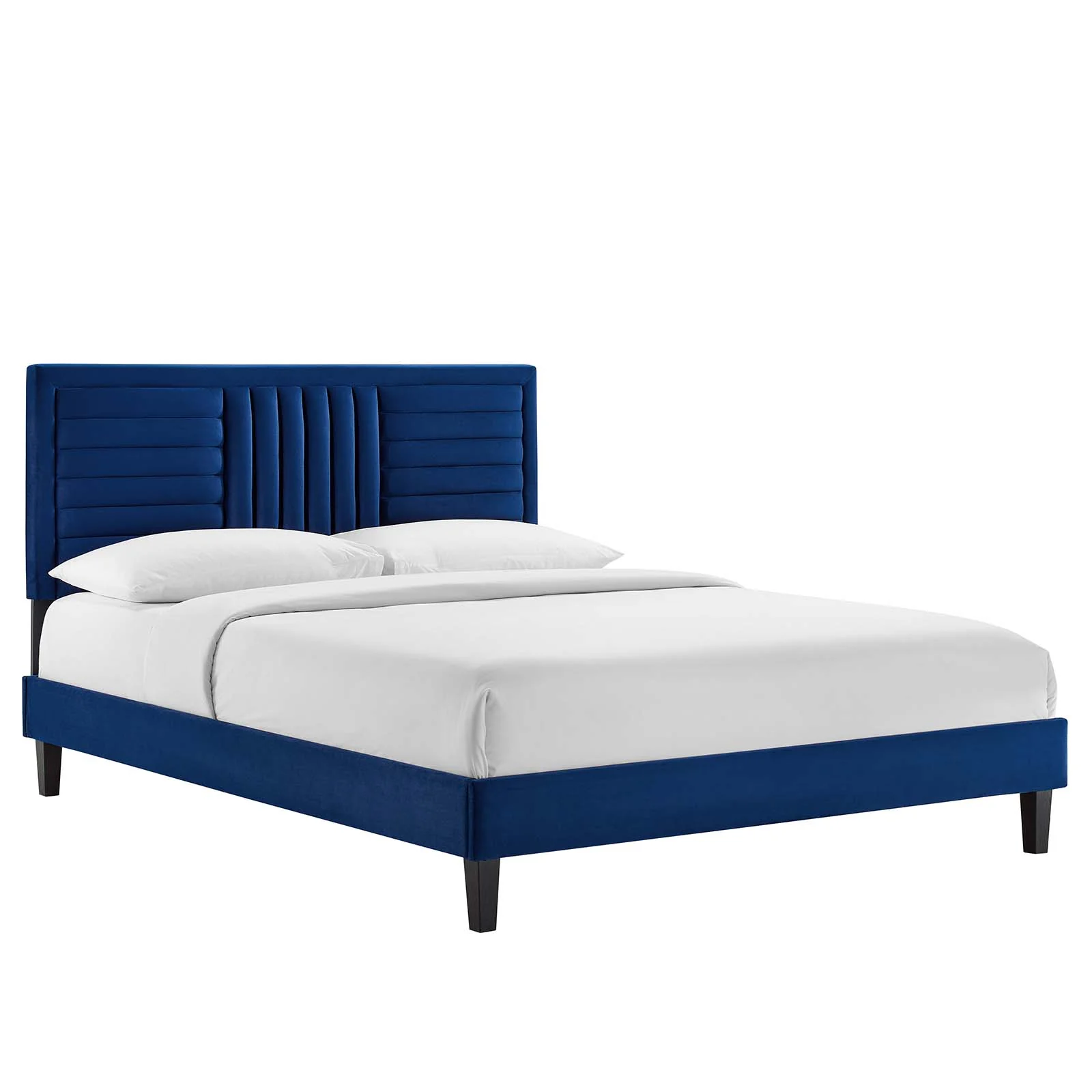 Sofia Channel Tufted Performance Velvet Queen Platform Bed By Modway - MOD-6975 - Image 16